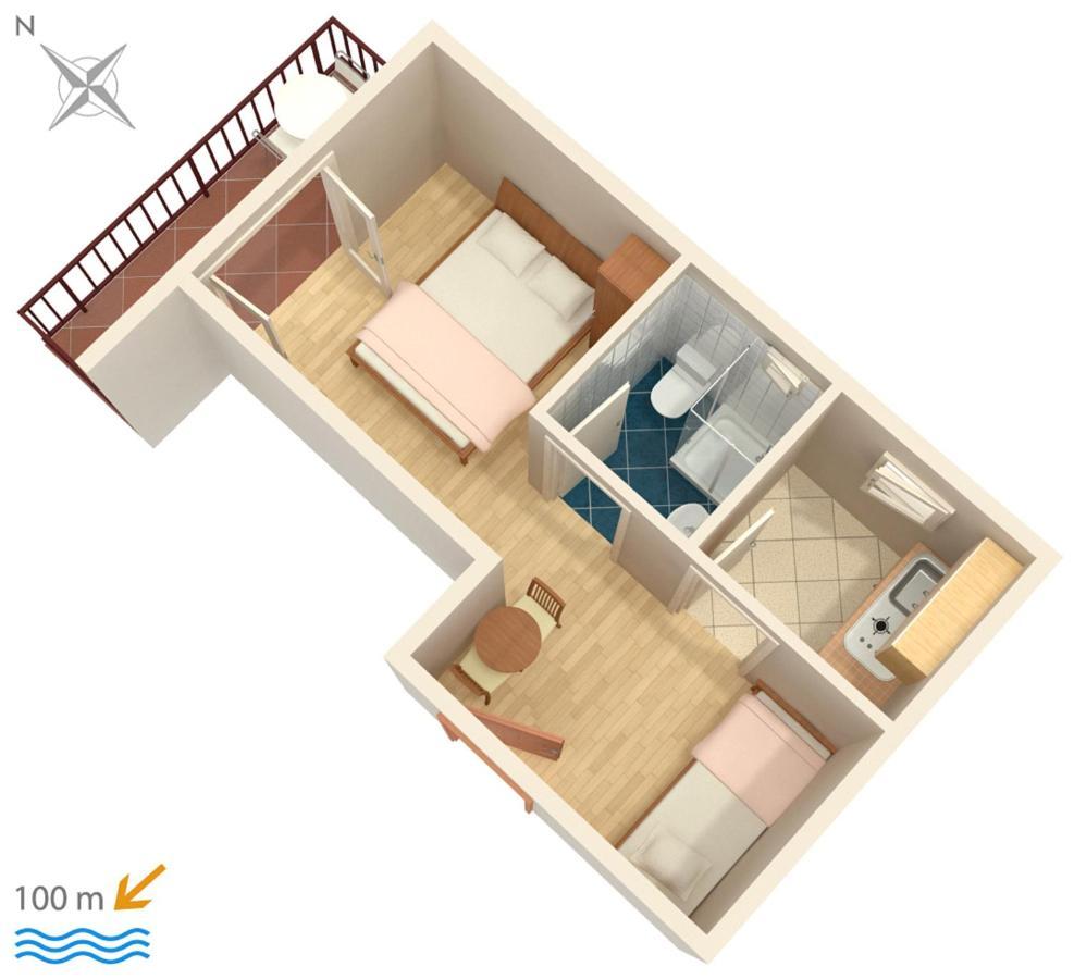 Apartments By The Sea Podaca, Makarska - 516 エクステリア 写真